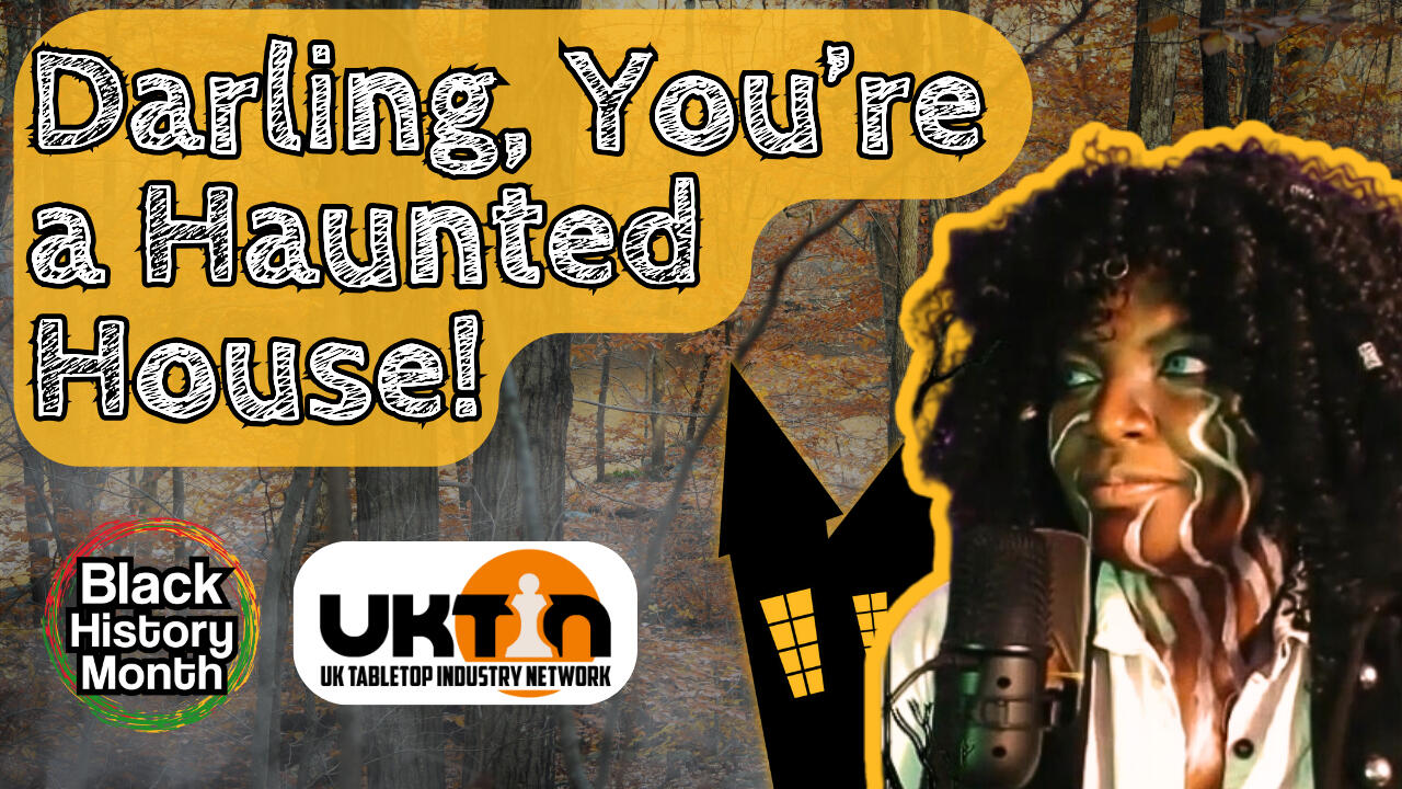 Darling You're a Haunted House title card featuring Wren, with Black History Month and UK TIN logos