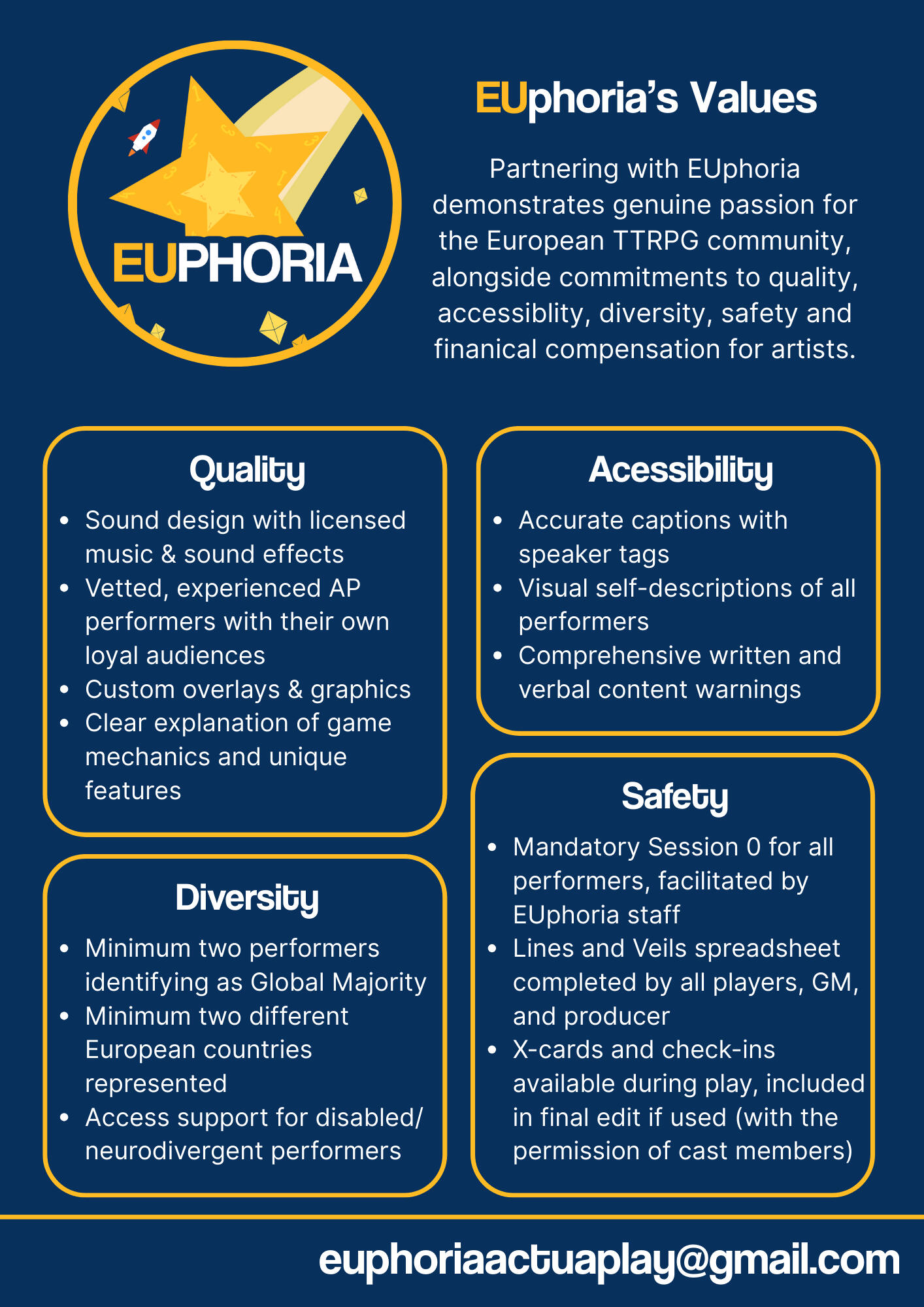 Media Kit Flyer for EUphoria